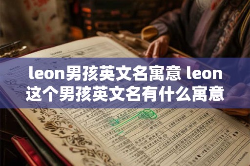 leon男孩英文名寓意 leon这个男孩英文名有什么寓意
