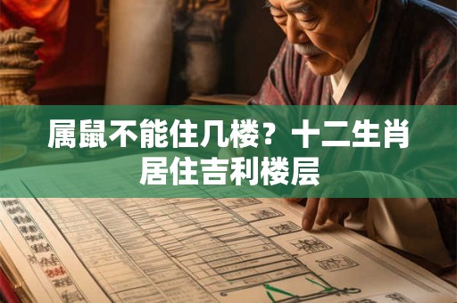 属鼠不能住几楼？十二生肖居住吉利楼层