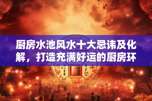 厨房水池风水十大忌讳及化解，打造充满好运的厨房环境
