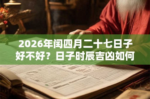 2026年闰四月二十七日子好不好？日子时辰吉凶如何？