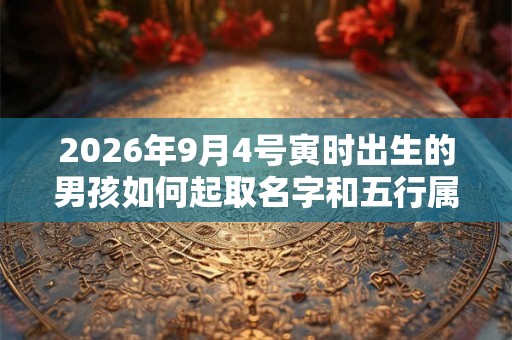 2026年9月4号寅时出生的男孩如何起取名字和五行属性是什么