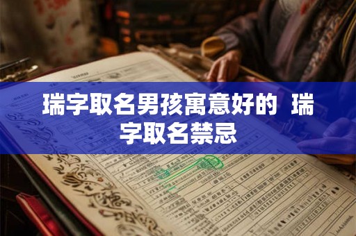 瑞字取名男孩寓意好的  瑞字取名禁忌