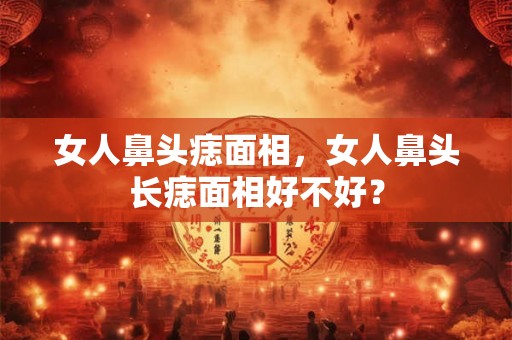 女人鼻头痣面相，女人鼻头长痣面相好不好？