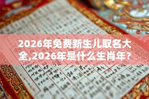 2026年免费新生儿取名大全,2026年是什么生肖年？
