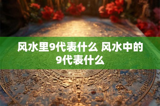 风水里9代表什么 风水中的9代表什么