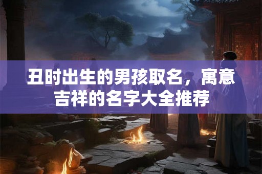 丑时出生的男孩取名,寓意吉祥的名字大全推荐 丑时出生的男孩取名,寓意吉祥的名字大全推荐