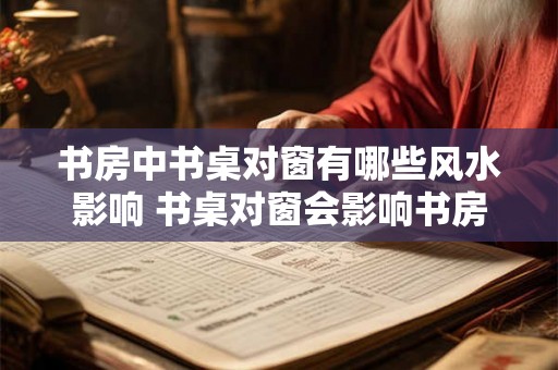 书房中书桌对窗有哪些风水影响 书桌对窗会影响书房风水吗