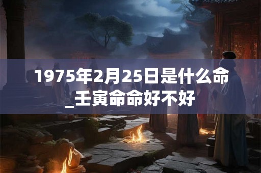 1975年2月25日是什么命_壬寅命命好不好