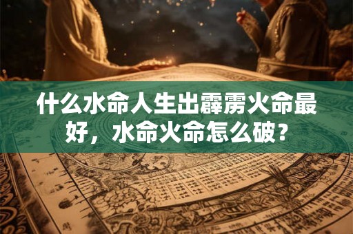 什么水命人生出霹雳火命最好，水命火命怎么破？