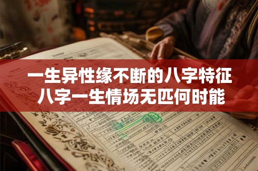 一生异性缘不断的八字特征 八字一生情场无匹何时能定终身