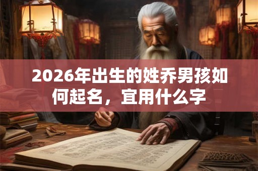 2026年出生的姓乔男孩如何起名，宜用什么字