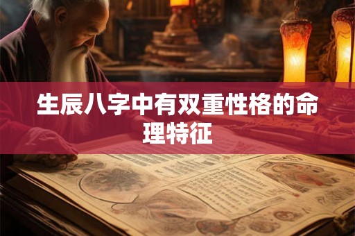 生辰八字中有双重性格的命理特征