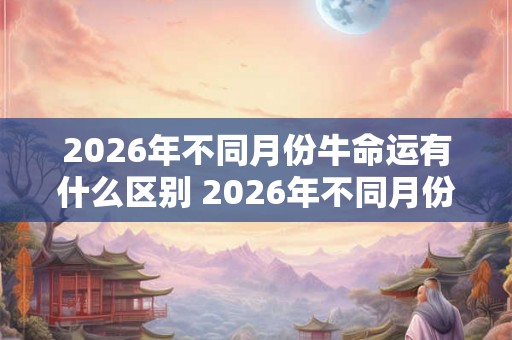 2026年不同月份牛命运有什么区别 2026年不同月份牛命运