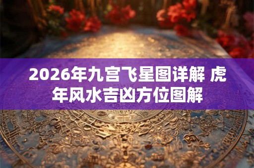 2026年九宫飞星图详解 虎年风水吉凶方位图解