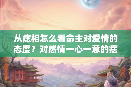 从痣相怎么看命主对爱情的态度？对感情一心一意的痣相？