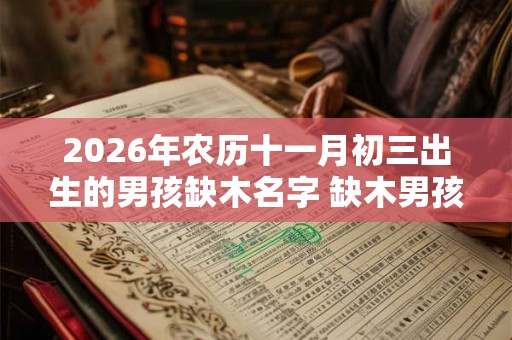 2026年农历十一月初三出生的男孩缺木名字 缺木男孩最吉利的名字