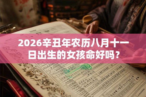 2026辛丑年农历八月十一日出生的女孩命好吗？