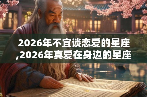 2026年不宜谈恋爱的星座,2026年真爱在身边的星座
