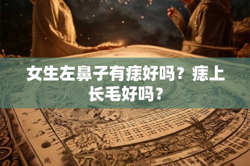 女生左鼻子有痣好吗？痣上长毛好吗？