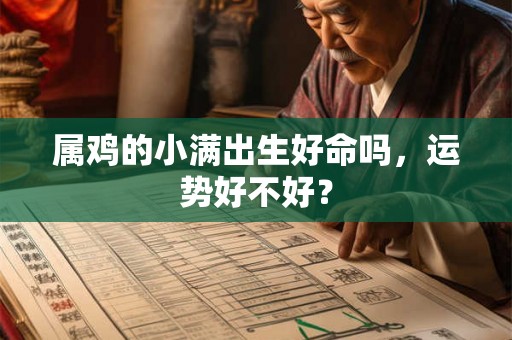 属鸡的小满出生好命吗，运势好不好？