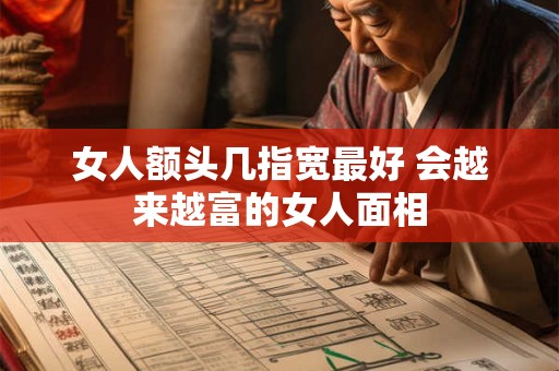女人额头几指宽最好 会越来越富的女人面相