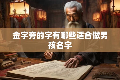 金字旁的字有哪些适合做男孩名字