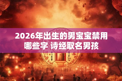2026年出生的男宝宝禁用哪些字 诗经取名男孩