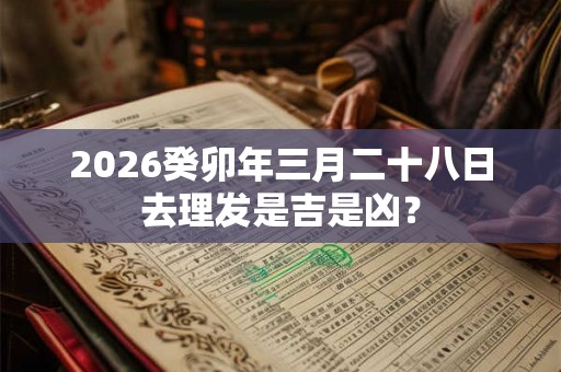 2026癸卯年三月二十八日去理发是吉是凶？