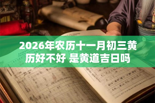2026年农历十一月初三黄历好不好 是黄道吉日吗