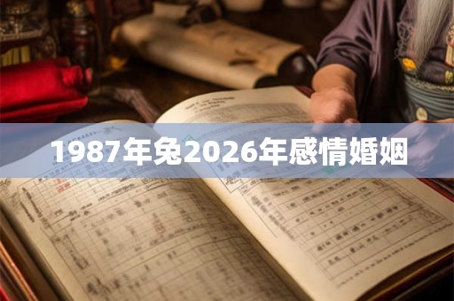 1987年兔2026年感情婚姻