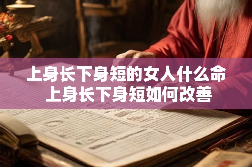 上身长下身短的女人什么命 上身长下身短如何改善