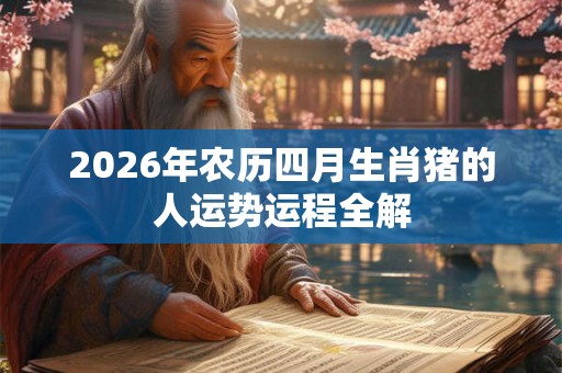 2026年农历四月生肖猪的人运势运程全解
