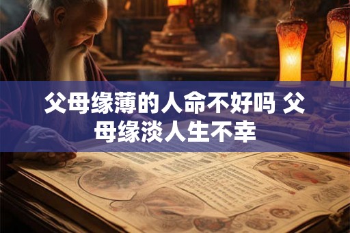 父母缘薄的人命不好吗 父母缘淡人生不幸