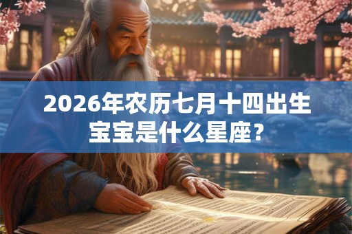 2026年农历七月十四出生宝宝是什么星座？