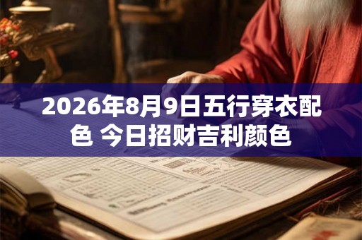 2026年8月9日五行穿衣配色 今日招财吉利颜色