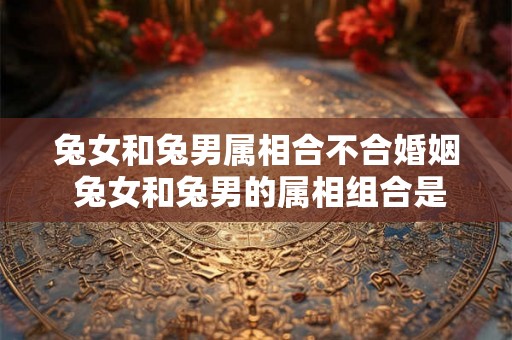 兔女和兔男属相合不合婚姻 兔女和兔男的属相组合是否适合结婚