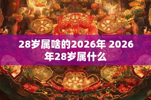28岁属啥的2026年 2026年28岁属什么