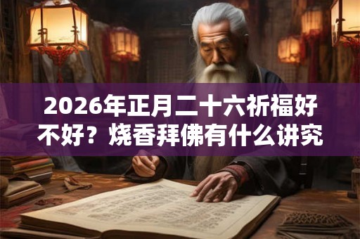 2026年正月二十六祈福好不好？烧香拜佛有什么讲究？