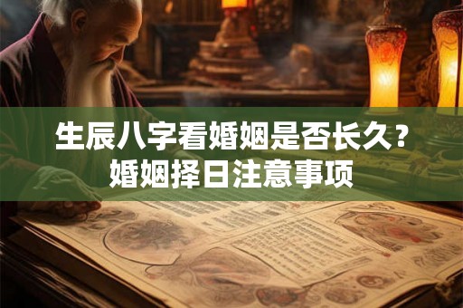 生辰八字看婚姻是否长久?婚姻择日注意事项 生辰八字看婚姻是否长久?婚姻择日注意事项