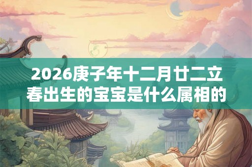 2026庚子年十二月廿二立春出生的宝宝是什么属相的星座? 2026庚子年十二月廿二立春出生的宝宝是什么属相的星座?