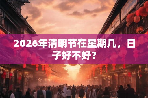 2026年清明节在星期几,日子好不好? 2026年清明节在星期几,日子好不好?