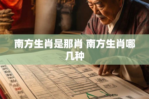 南方生肖是那肖 南方生肖哪几种