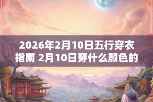 2026年2月10日五行穿衣指南 2月10日穿什么颜色的衣服 2026年2月10日五行穿衣指南 2月10日穿什么颜色的衣服