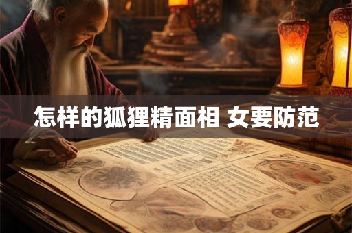 怎样的狐狸精面相 女要防范