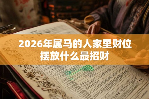 2026年属马的人家里财位摆放什么最招财