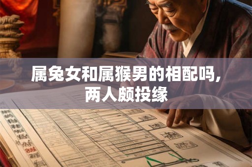 属兔女和属猴男的相配吗,两人颇投缘