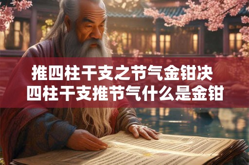 推四柱干支之节气金钳决 四柱干支推节气什么是金钳决