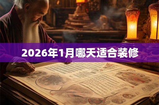 2026年1月哪天适合装修 2026年1月哪天适合装修
