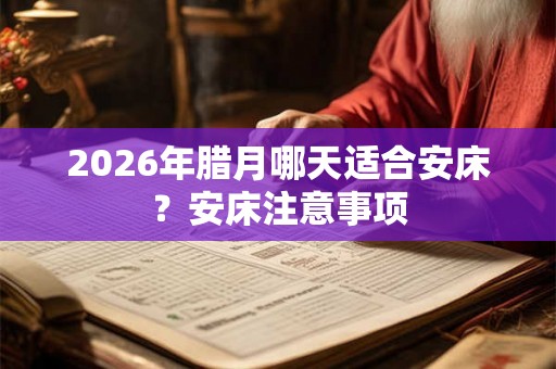 2026年腊月哪天适合安床？安床注意事项