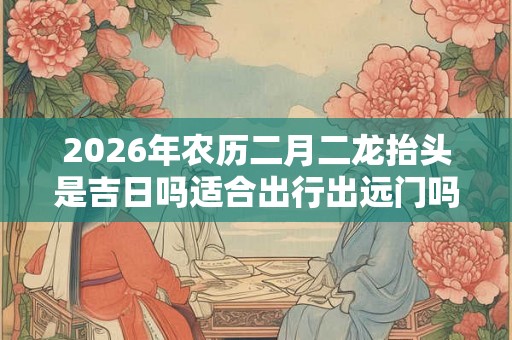 2026年农历二月二龙抬头是吉日吗适合出行出远门吗？
